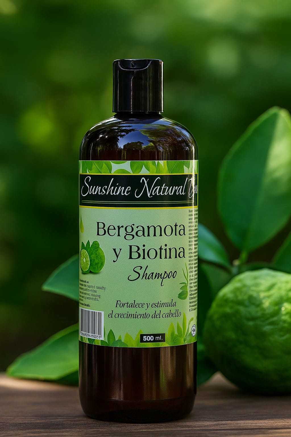 Shampo de bergamota y biotina